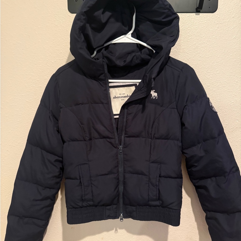 Abercrombie & Fitch Kids Dark Blue Puffer Coat
